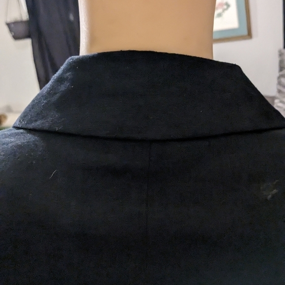 Vintage Sandro Women's Linen Blend Blazer Size 8P - Picture 9 of 12